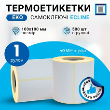 Термоэтикетка T.Eco ECLINE 100мм х 100мм / 500 шт